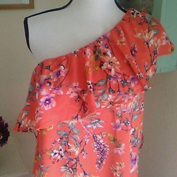 NWT Gilli One Shoulder Shift Dress - Picture 2 of 13